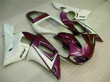 Großhandel Yamaha YZF R6 Motorrad Verkleidung 1998-2002 - Weiss Lila