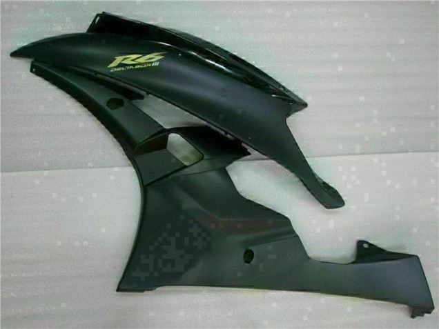Großhandel Yamaha YZF R6 Motorrad Verkleidung 2006-2007 - Glanzendes Schwarz Matt Schwarz Gold Aufkleber