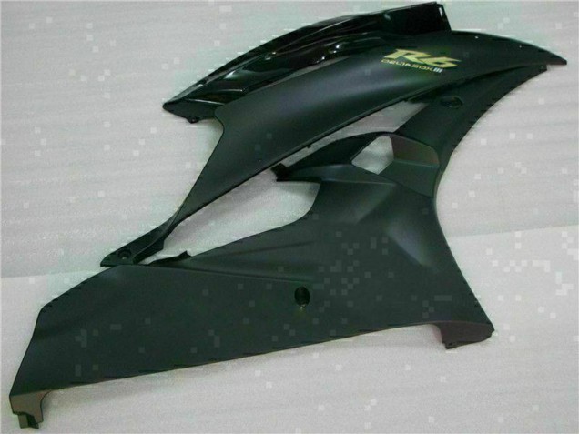 Großhandel Yamaha YZF R6 Motorrad Verkleidung 2006-2007 - Glanzendes Schwarz Matt Schwarz Gold Aufkleber