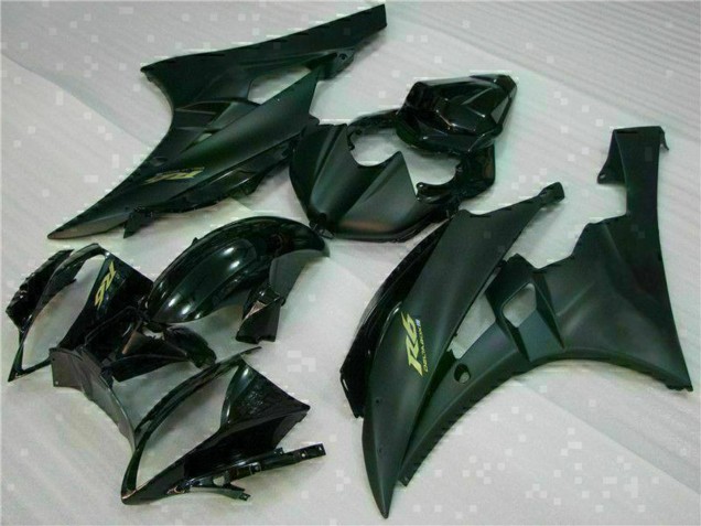 Großhandel Yamaha YZF R6 Motorrad Verkleidung 2006-2007 - Glanzendes Schwarz Matt Schwarz Gold Aufkleber