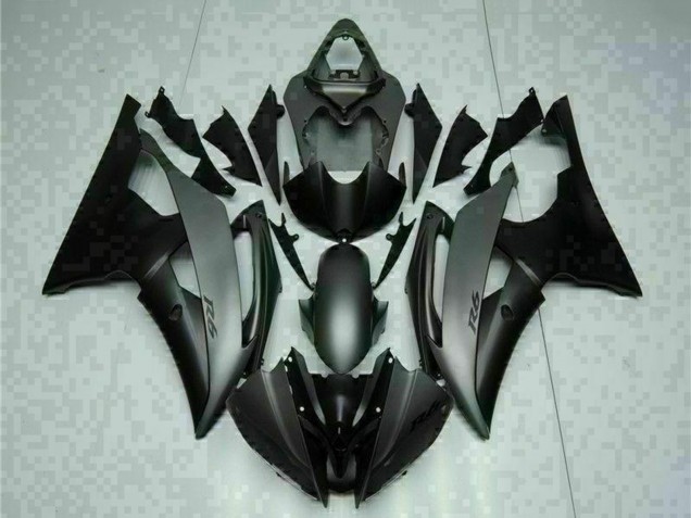 Großhandel Yamaha YZF R6 Motorrad Verkleidung 2008-2016 - Grau Matt Schwarz