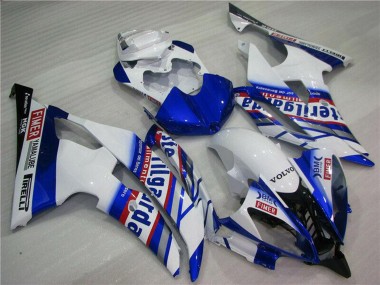 Großhandel Yamaha YZF R6 Motorrad Verkleidung 2008-2016 - Weiss Blau Rot Sterilgarda Volvo Fimer Yamalube