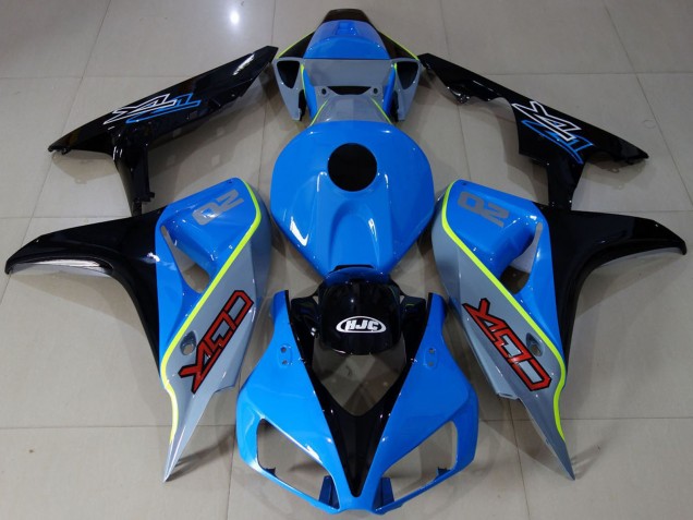 Großhandel Honda CBR1000RR Motorrad Verkleidung 2006-2007 - Blau Gelb Glanzendes Schwarz Massgeschneidert CBR