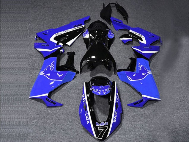 Großhandel Honda CBR1000RR Motorrad Verkleidung 2017-2023 - Blau Weiss Glanzendes Schwarz Bull