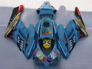 Großhandel Honda CBR1000RR Motorrad Verkleidung 2004-2005 - Blau Gelb Schwarz Rot Hai