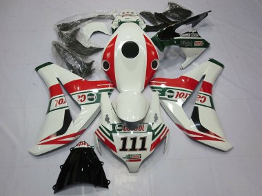 Großhandel Honda CBR1000RR Motorrad Verkleidung 2008-2011 - Weiss Rot Grun Castrol 111