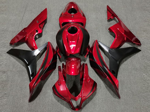 Großhandel Honda CBR600RR Motorrad Verkleidung 2007-2008 - Rot Glanzendes Schwarz OEM Stil