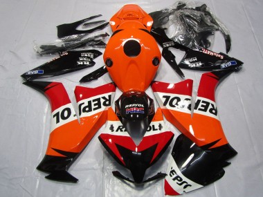 Großhandel Honda CBR1000RR Motorrad Verkleidung 2012-2016 - Orange Weiss Rot Glanzendes Schwarz Repsol