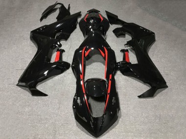 Großhandel Honda CBR1000RR Motorrad Verkleidung 2017-2023 - Glanzendes Schwarz mit Rot Linie