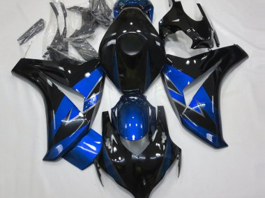 Großhandel Honda CBR1000RR Motorrad Verkleidung 2008-2011 - Blau Glanzendes Schwarz
