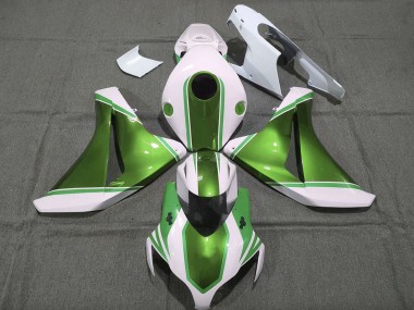 Großhandel Honda CBR1000RR Motorrad Verkleidung 2008-2011 - Weiss Glanzendes Perl Grun
