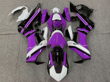Großhandel Honda CBR1000RR Motorrad Verkleidung 2017-2023 - Weiss Lila Glanzendes Schwarz