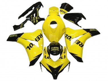 Großhandel Honda CBR1000RR Motorrad Verkleidung 2008-2011 - Gelb Schwarz Glanzendes Repsol