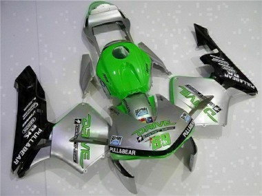 Großhandel Honda CBR600RR Motorrad Verkleidung 2003-2004 - Silber Grun Glanzendes Schwarz