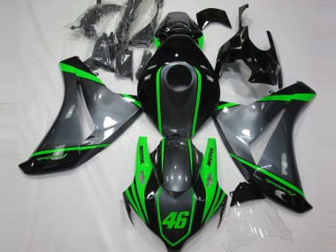 Großhandel Honda CBR1000RR Motorrad Verkleidung 2008-2011 - Grau Grun Matt Schwarz Motul 46