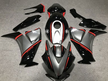 Großhandel Honda CBR1000RR Motorrad Verkleidung 2012-2016 - Gunmetal Grau Glanzendes Schwarz Rot