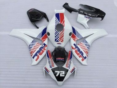 Großhandel Honda CBR1000RR Motorrad Verkleidung 2008-2011 - Weiss Blau Rot HRC 72