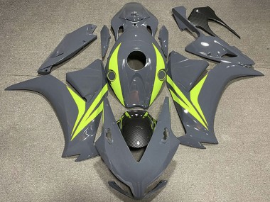 Großhandel Honda CBR1000RR Motorrad Verkleidung 2012-2016 - Nardo Grau Fluo Gelb Carbonfaser