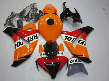 Großhandel Honda CBR1000RR Motorrad Verkleidung 2008-2011 - Orange Weiss Rot Glanzendes Schwarz Repsol