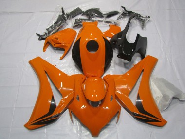 Großhandel Honda CBR1000RR Motorrad Verkleidung 2008-2011 - Orange Glanzendes Schwarz