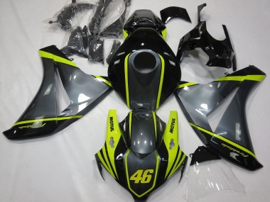 Großhandel Honda CBR1000RR Motorrad Verkleidung 2008-2011 - Grau Gelb Glanzendes Schwarz 46