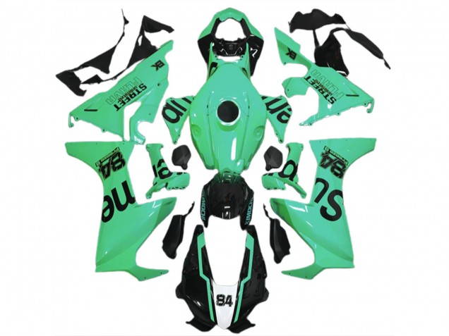 Großhandel Honda CBR1000RR Motorrad Verkleidung 2017-2023 - Special Grun Glanzendes Schwarz Street Flava