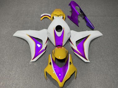 Großhandel Honda CBR1000RR Motorrad Verkleidung 2008-2011 - Weiss Gelb Lila