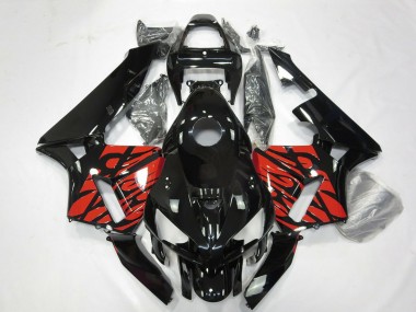 Großhandel Honda CBR600RR Motorrad Verkleidung 2005-2006 - Glanzendes Schwarz und Tribal Rot
