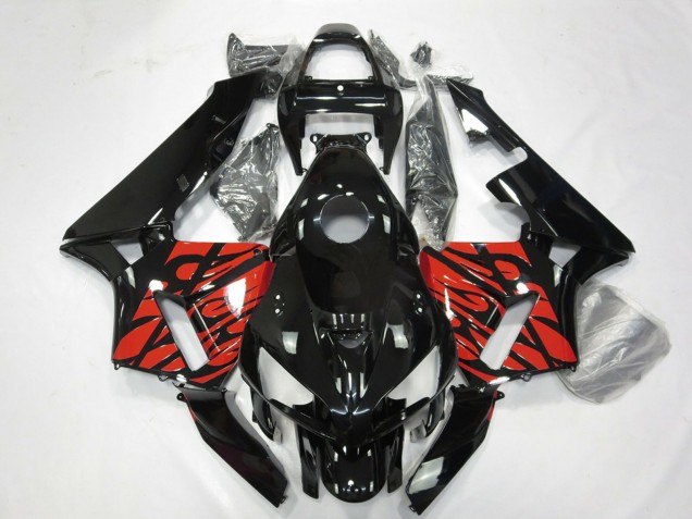 Großhandel Honda CBR600RR Motorrad Verkleidung 2005-2006 - Glanzendes Schwarz und Tribal Rot