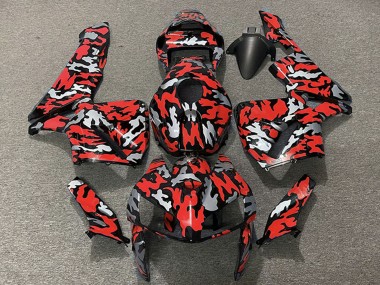 Großhandel Honda CBR600RR Motorrad Verkleidung 2005-2006 - Camouflage Rot