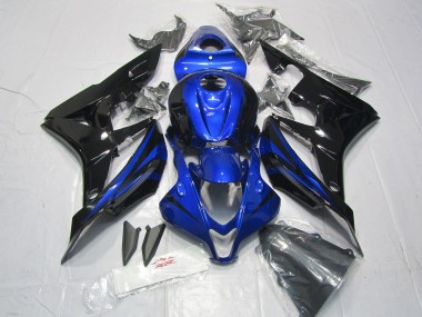 Großhandel Honda CBR600RR Motorrad Verkleidung Kit 2007-2008 - Blau Glanzendes Schwarz