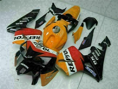 Großhandel Honda CBR600RR Motorrad Verkleidung 2005-2006 - Orange Weiss Rot Schwarz Repsol