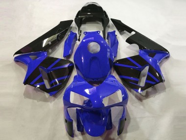Großhandel Honda CBR600RR Motorrad Verkleidung 2003-2004 - Blau Glanzendes Schwarz OEM Stil