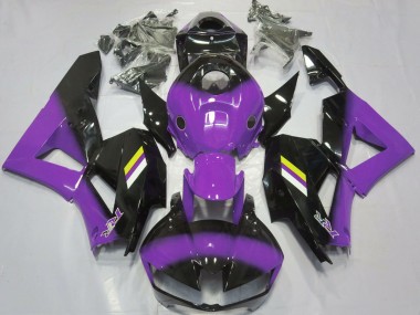 Großhandel Honda CBR600RR Motorrad Verkleidung 2013-2023 - Lila Glanzendes Schwarz Weiss Gelb