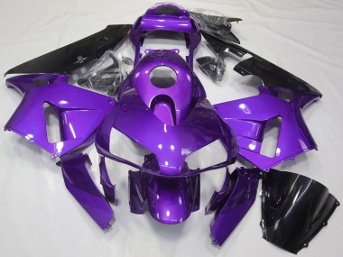 Großhandel Honda CBR600RR Motorrad Verkleidung 2003-2004 - Lila Glanzendes Schwarz