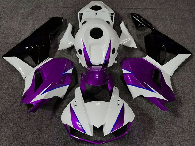 Großhandel Honda CBR600RR Motorrad Verkleidung 2013-2023 - Weiss Lila Blau Glanzendes Schwarz