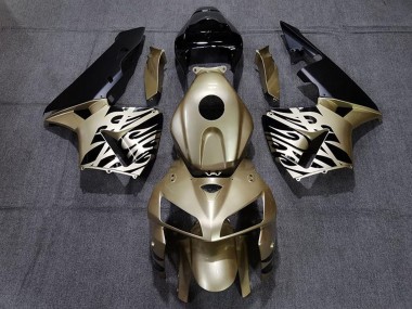 Großhandel Honda CBR600RR Motorrad Verkleidung 2005-2006 - Gold Schwarz Weiss
