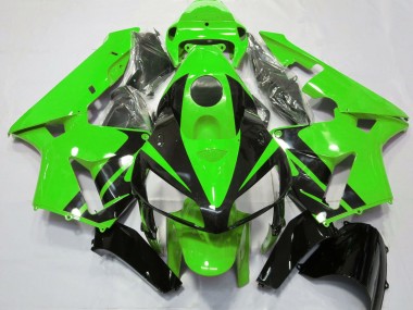Großhandel Honda CBR600RR Motorrad Verkleidung 2005-2006 - Grun Glanzendes Schwarz Design