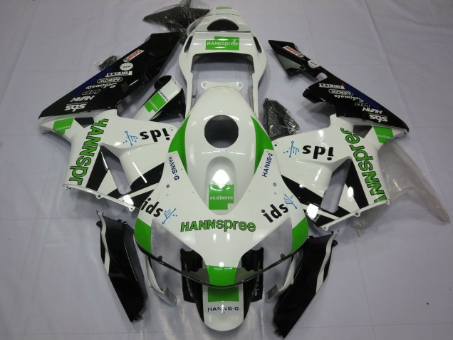 Großhandel Honda CBR600RR Motorrad Verkleidung 2003-2004 - Weiss Grun Glanzendes Schwarz Hannspree