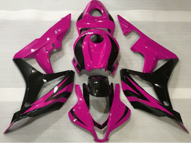 Großhandel Honda CBR600RR Motorrad Verkleidung 2007-2008 - Rosa Glanzendes Schwarz OEM Stil