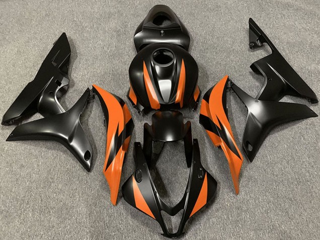 Großhandel Honda CBR600RR Motorrad Verkleidung 2007-2008 - Orange Matt Schwarz