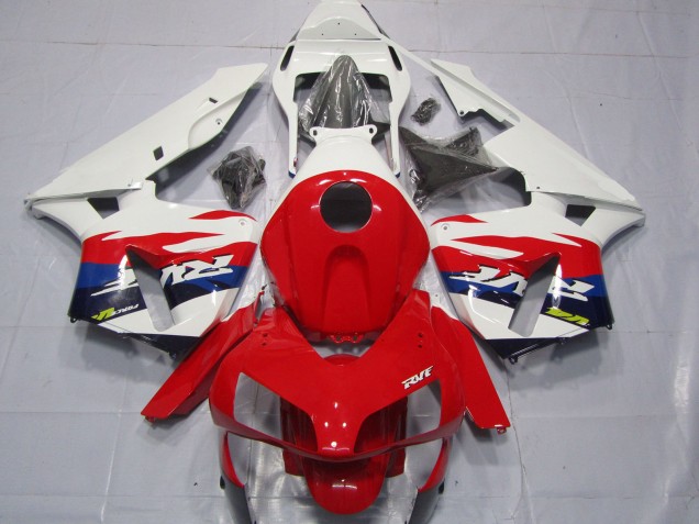 Großhandel Honda CBR600RR Motorrad Verkleidung 2003-2004 - Weiss Rot Blau RVF Stil