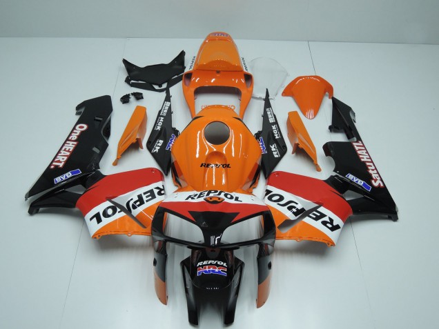 Großhandel Honda CBR600RR Motorrad Verkleidung 2005-2006 - Orange Rot Weiss Schwarz One Heart Repsol