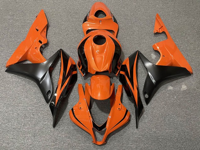 Großhandel Honda CBR600RR Motorrad Verkleidung 2007-2008 - Orange Matt Schwarz OEM Stil