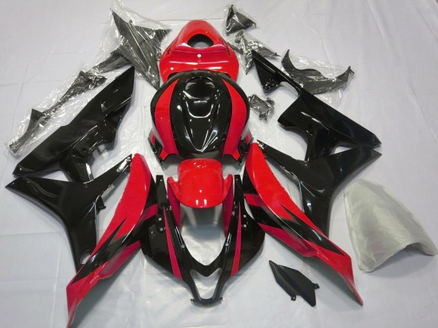 Großhandel Honda CBR600RR Motorrad Verkleidung 2007-2008 - Rot Glanzendes Schwarz OEM Stil