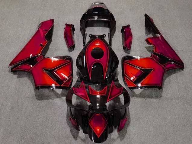 Großhandel Honda CBR600RR Motorrad Verkleidung 2003-2004 - Rot Glanzendes Schwarz