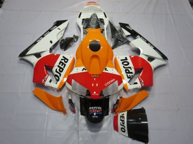 Großhandel Honda CBR600RR Motorrad Verkleidung 2003-2004 - Orange Weiss Rot Glanzendes Schwarz Repsol