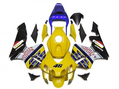 Großhandel Honda CBR600RR Motorrad Verkleidung 2003-2004 - Gelb Blau Weiss Glanzendes Schwarz Nastro Azzurro 46