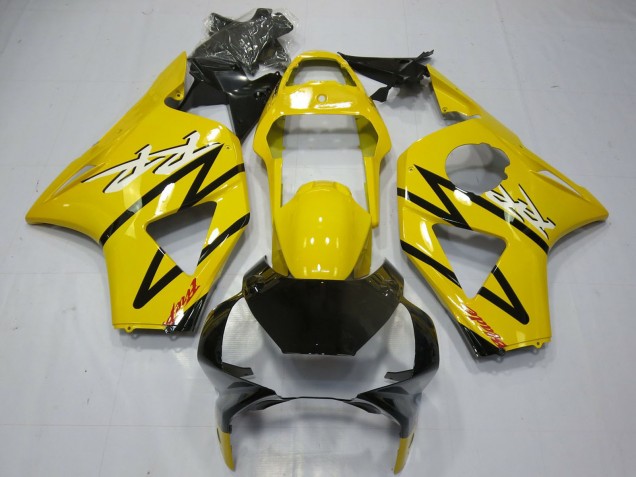Großhandel Honda CBR954RR Motorrad Verkleidung 2002-2003 - Gelb Glanzendes Schwarz