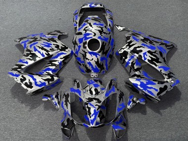 Großhandel Honda VFR 800 Motorrad Verkleidung 2002-2013 - Blau Camouflage